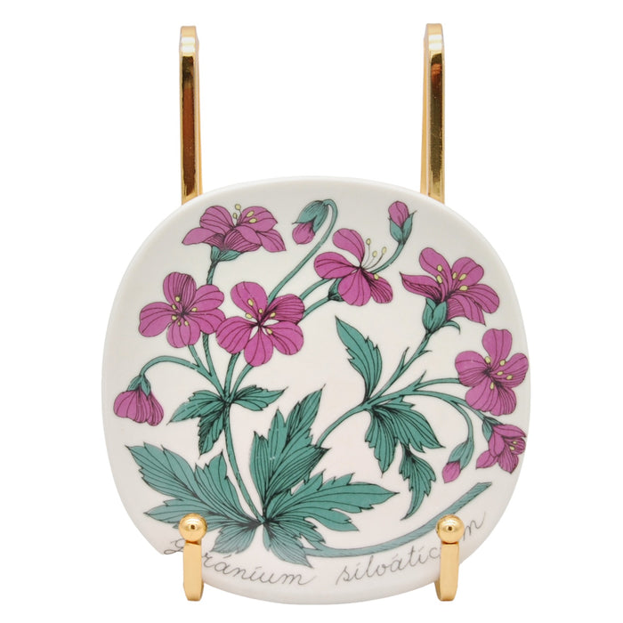 Arabia Botanica Geranium Silvaticum Plate, vintage