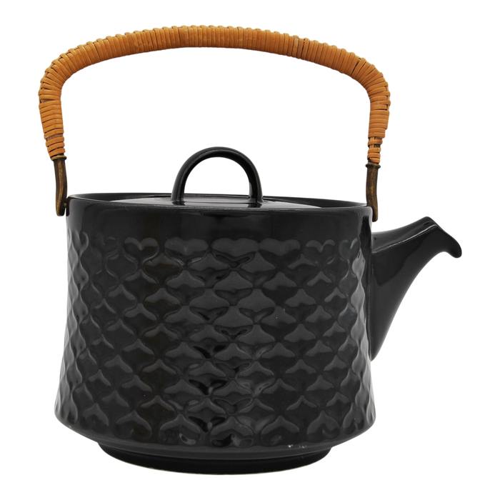 J.H. Quistgaard Cordial Palet Teapot Black, vintage teapot Quistgaard